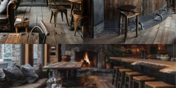 Design rustic modern: integrarea lemnului reciclat în cafenele urbane