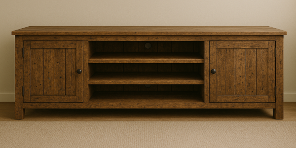 Mobilier de Living din Lemn Reciclat – Eleganță Rustică și Sustenabilitate